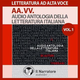 Audio Antologia della Letteratura Italiana-Vol. I (1200-1700) – Autori Vari (a cura di Maurizio Falghera), copertina dell'audiolibro