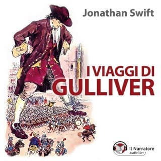 I viaggi di Gulliver – Jonathan Swift, copertina dell'audiolibro