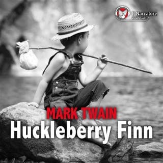 Le avventure di Huckleberry Finn – Mark Twain, copertina dell'audiolibro
