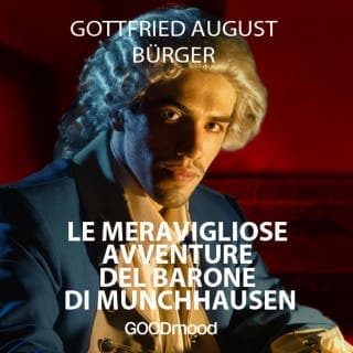 Le Meravigliose Avventure del Barone di Munchhausen – Gottfried August Bürger, copertina dell'audiolibro
