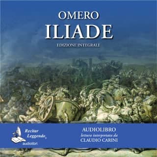 Iliade – Omero, copertina dell'audiolibro