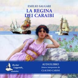 La regina dei Caraibi – Emilio Salgari, copertina dell'audiolibro