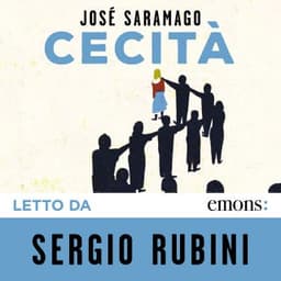 Cecità – José Saramago, copertina dell'audiolibro