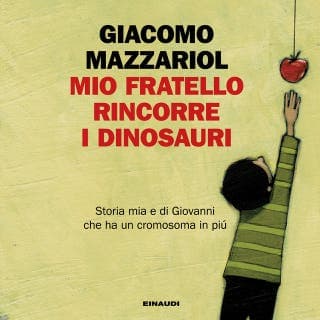 Mio fratello rincorre i dinosauri – Giacomo Mazzariol, copertina dell'audiolibro
