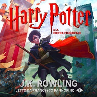 Harry Potter e la Pietra Filosofale – J.K. Rowling, copertina dell'audiolibro