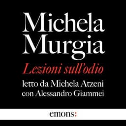 Lezioni sull'odio – Michela Murgia, copertina dell'audiolibro
